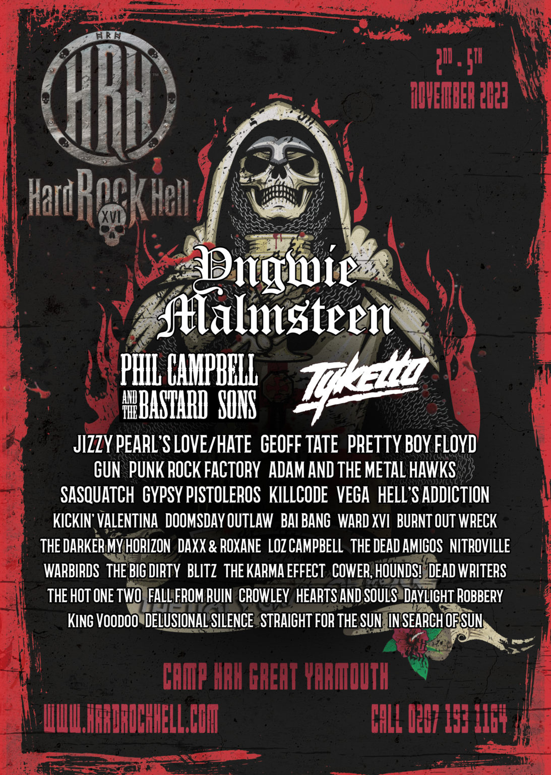 Line-up – HRH Hard Rock Hell